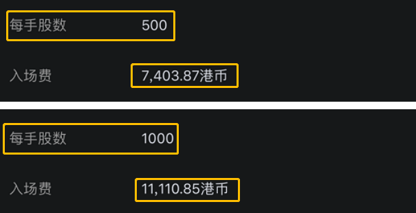 港股打新最低认购一手